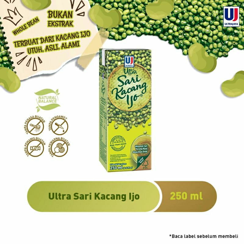 

Ultra sari kacang ijo 250ml