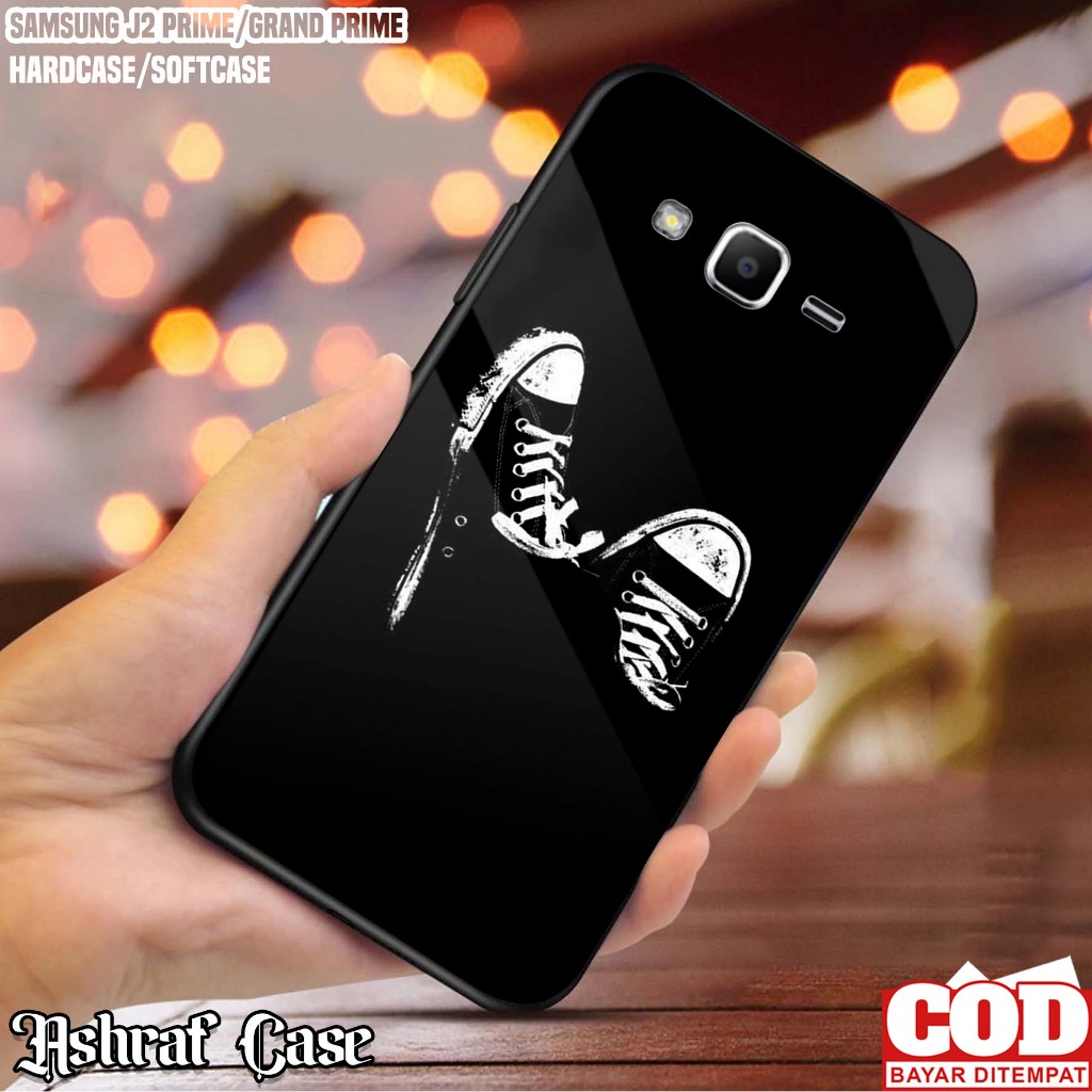 Case Samsung J2 Prime  - Casing Samsung J2 Prime ( HTM ) Softcase Glass Kaca - Kondom hp - Kesing Hp