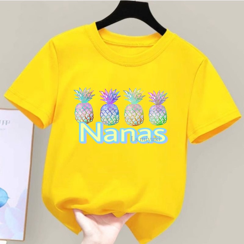 baju anak lucu unisex perempuan laki laki motif nanas