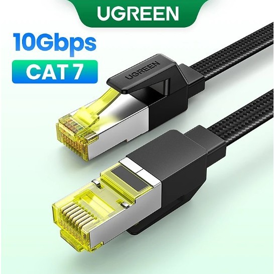 Ugreen Kabel LAN Ethernet 10Gbps Konektor Internet Modem RJ45 Cat7 Tv Komputer Pc Laptop PS4