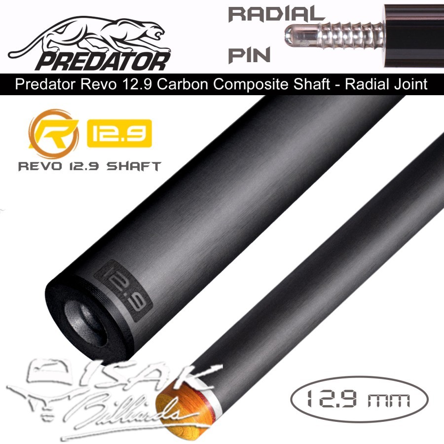 Predator Revo 12.9 mm Radial Shaft - Carbon Billiard Stick Biliar Stik