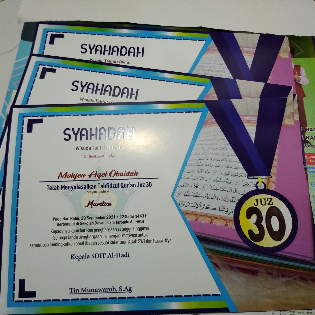 

CETAK PIAGAM - SERTIFIKAT - SYAHADAH - IJAZAH