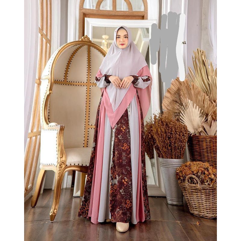 gamis pesta//syari ceruty pesta//Shenna set Ceruty