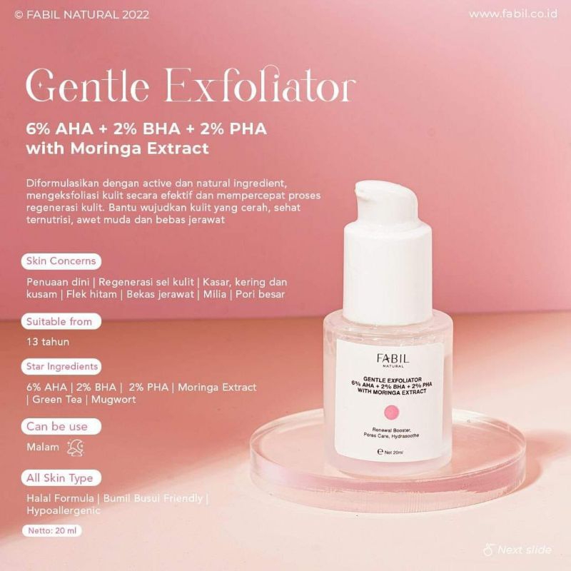 serum exfoliator fabil