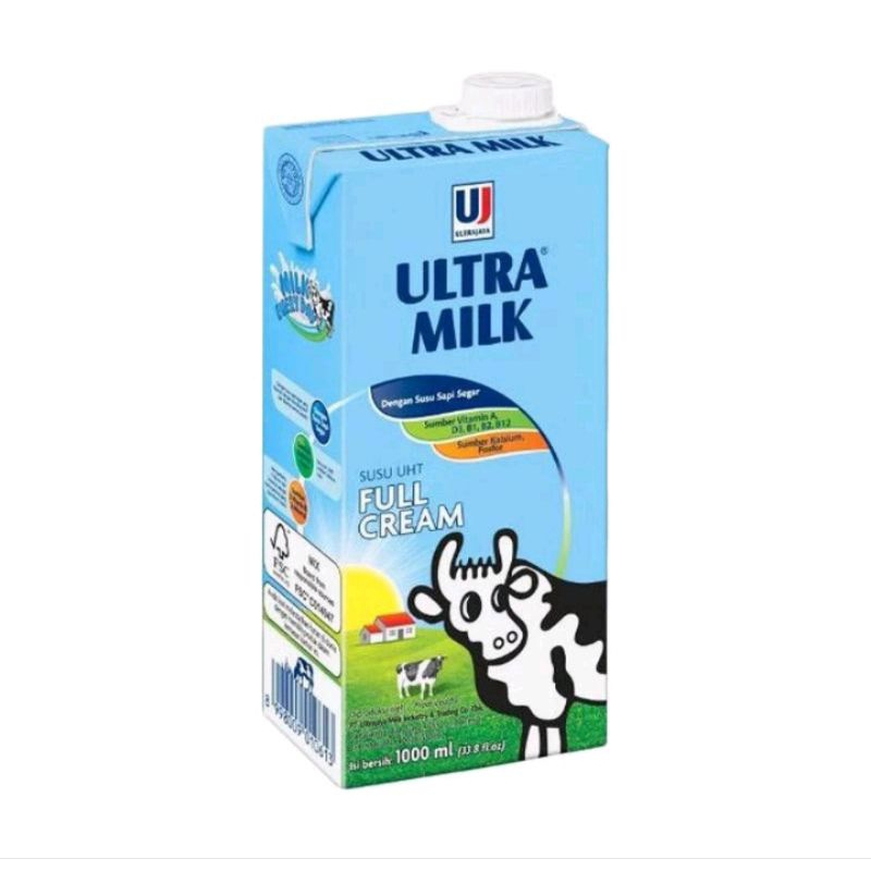 

Ultra Milk Susu UHT Full Cream 1 liter