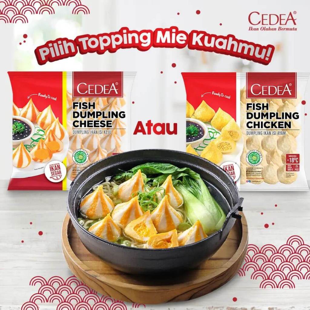 

Fish Dumpling Cheese Chicken Cedea - Bakso Ikan isi Keju / Ayam Halal