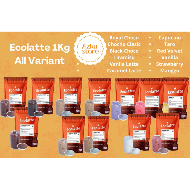 

Ecolatte 1kg Bubuk Minuman All Varian