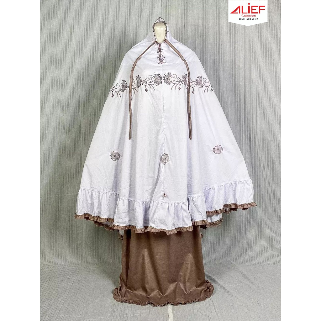 Mukena Alief Santriwati Gontor Putri Coklat