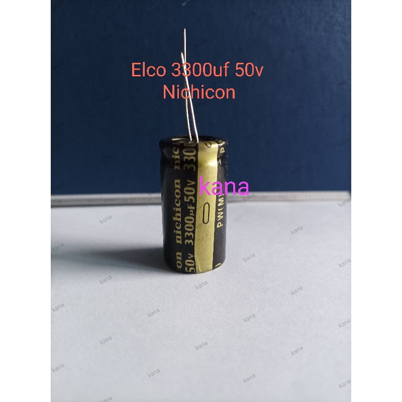 Elco 3300uf 50v Nichicon