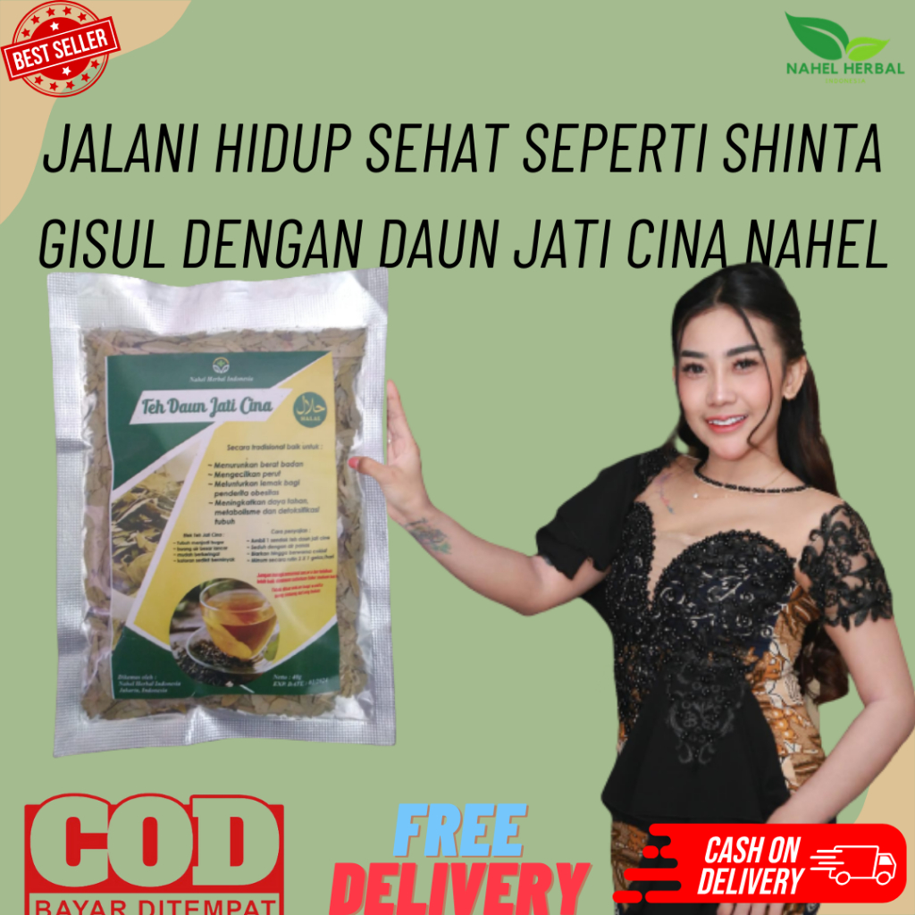 Tubuh Ramping Shinta Gisul? Rahasianya Ada Di Teh Pelangsing Nahel Daun Jati Cina - Terbukti Jamu Mi