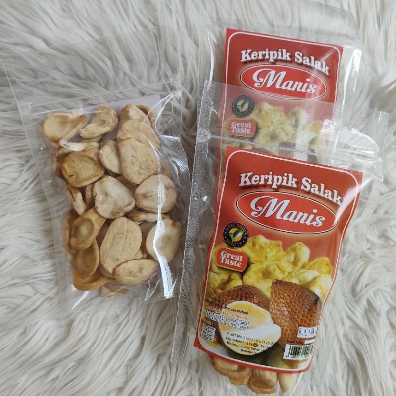 

Camilan Keripik Buah Salak Manis Premium 100 gram pouch