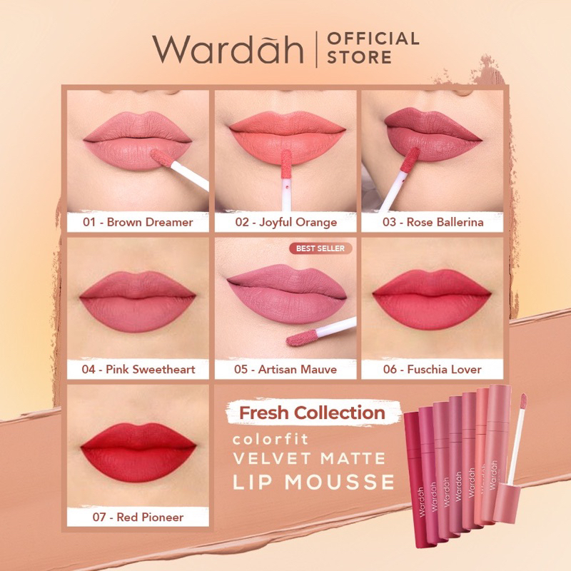 WARDAH VELVET MATTE LIP MOUSSE | WARDAH LIP CREAM VELVET