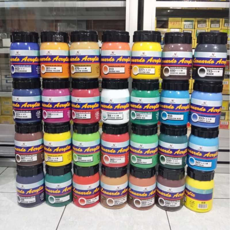 

Cat Acrylic Xpression Leonardo 500ml Pilihan Warna Banyak Untuk Melukis