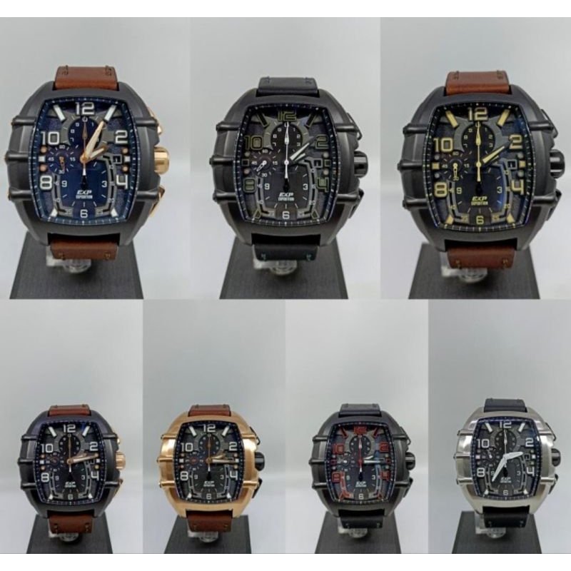 Jam Tangan Pria Expedition 6822 E6822 EXP 6822 Tali Kulit