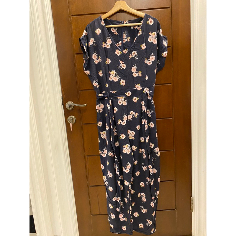 jumpsuit panjang bunga (prelove )