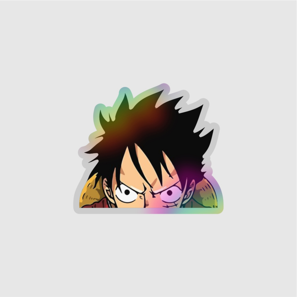 

Sticker Tempel Holograpic "Luffy Peeker