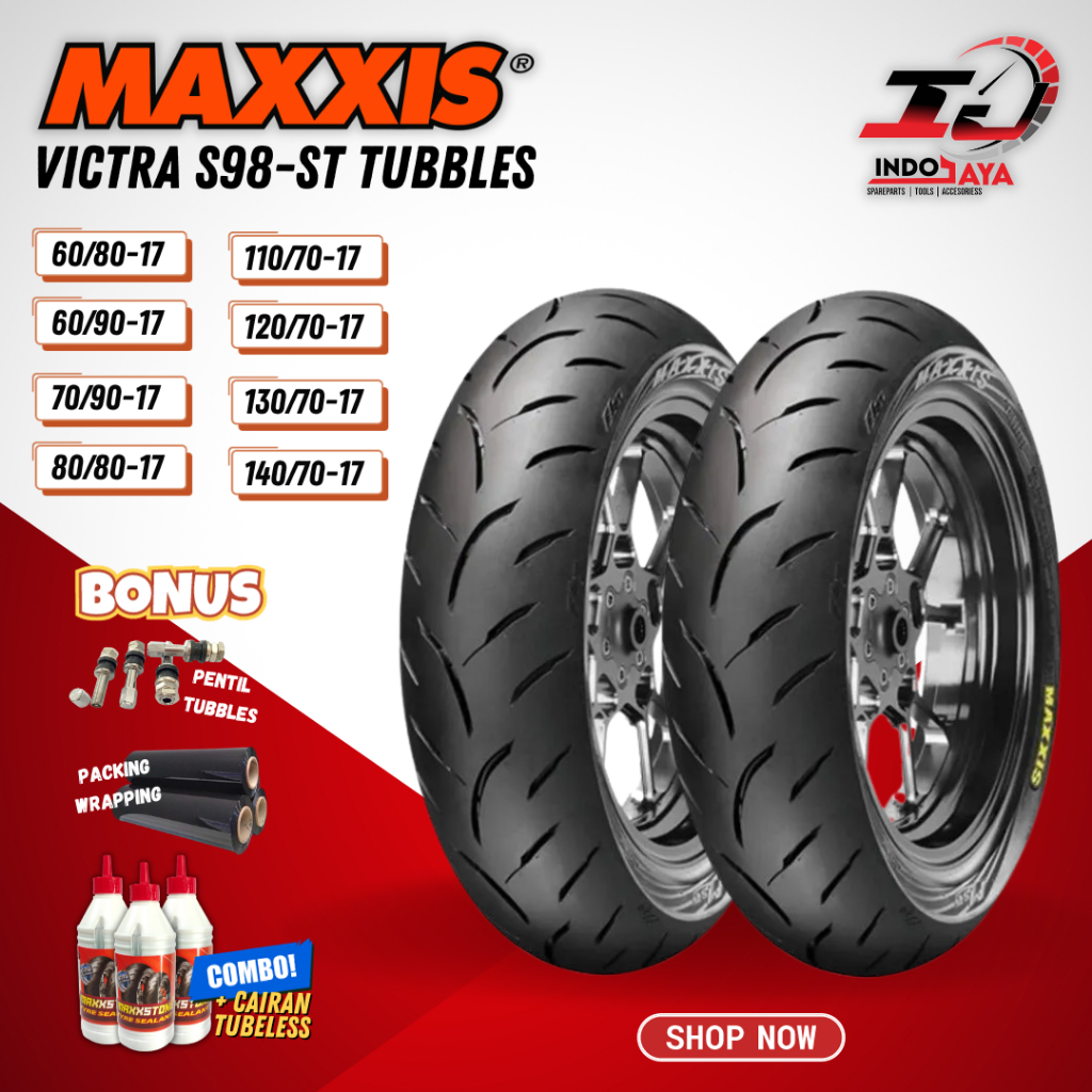 [BAYAR DI TEMPAT] (READY STOCK) BAN MAXXIS VICTRA TUBELESS / (60/80 - 60/90 - 70/80 - 70/90 - 80/80 