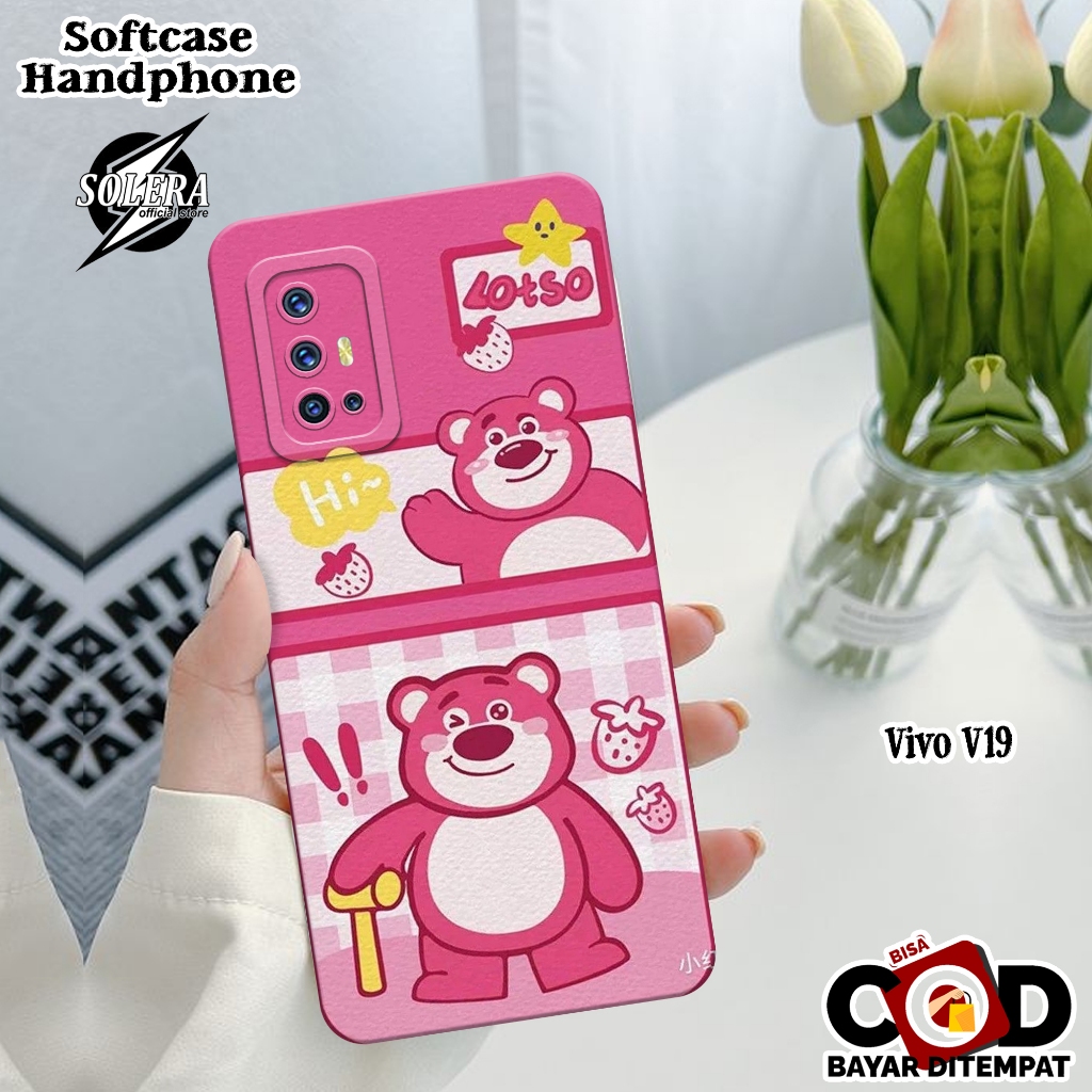 Case Vivo V19 Softcase Vivo V19 Terbaru Silikon Pro Camera Fashion Case Kartun LSTO Cute Cover Hp Ke
