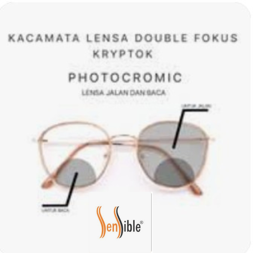 LENSA KRYPTOK PHOTOCROMIC SUNSIBLE DOMAS COATING SATIN RX GOSOK