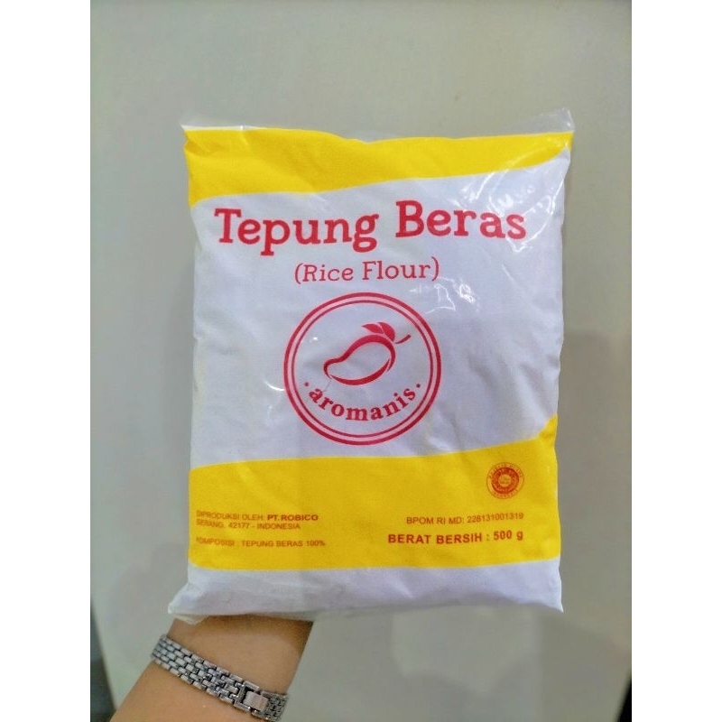 

TEPUNG BERAS PUTIH 500GR&TEPUNG KETAN PUTIH 500GR AROMANIS