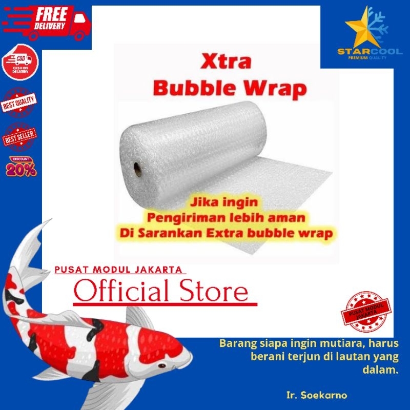 

XTRA BUBBLE WRAP / XTRA PACKING / PACKING TAMBAHAN