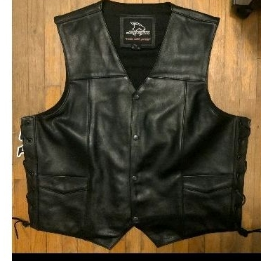 vest biker rompi kulit jaket motor kulit asli