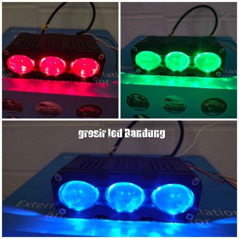 new arrival lampu sorot tembak led Aegis U28 devil eye motor dan mobil