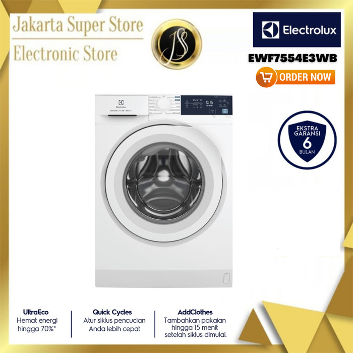 MESIN CUCI ELECTROLUX EWF7554E3WB/ EWF 7554 E3WB/ EWF7554 E3WB