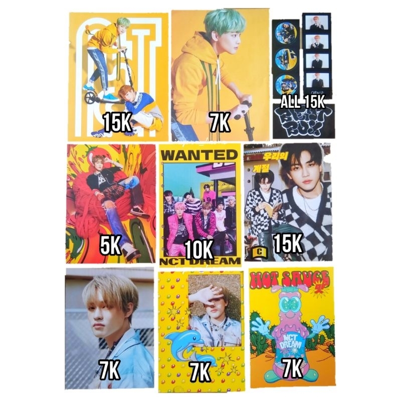 postcard book official mark renjun jeno haechan jaemin chenle jisung nct dream season greetings 2019