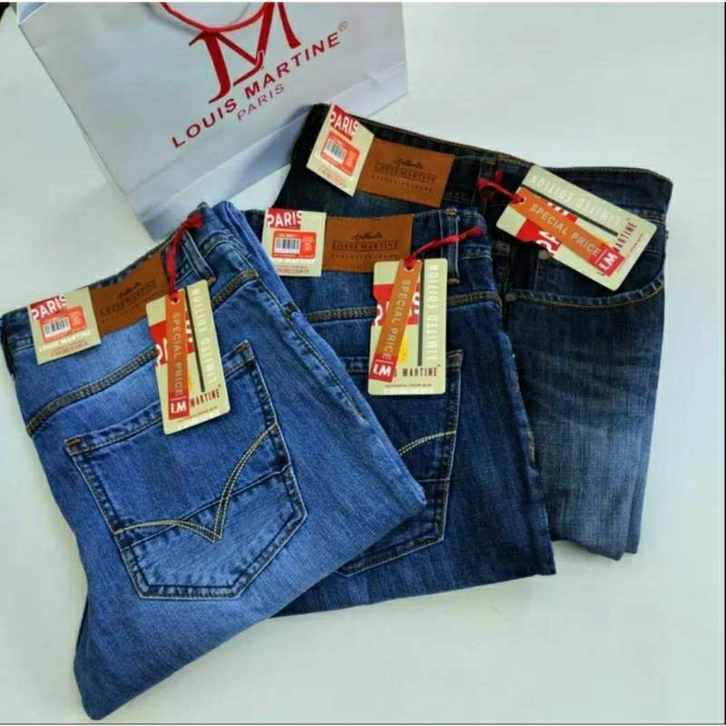 CELANA JEANS PRIA LOUIS MARTINE ORIGINAL STANDAR REGULER