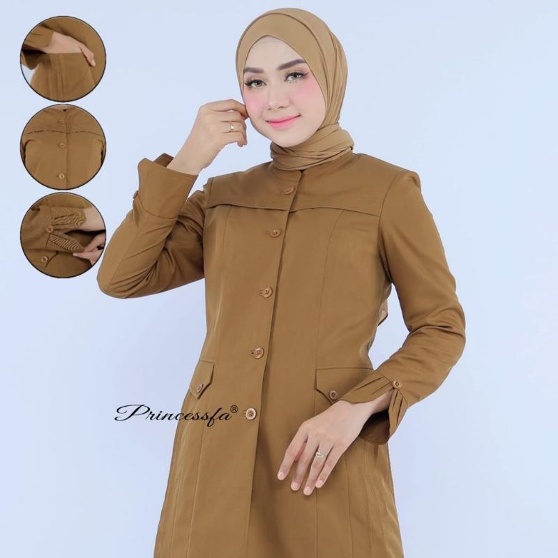 BLAZER PEMDA TUNIK SERAGAM PEMDA TUNIK SERAGAM PEMDA MUSLIM TUNIK KEKI TUNIK PEMDA