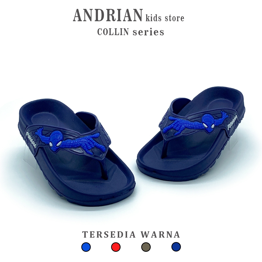 Fuhaha Sandal Jepit Anak laki-laki Model Karakter Spider