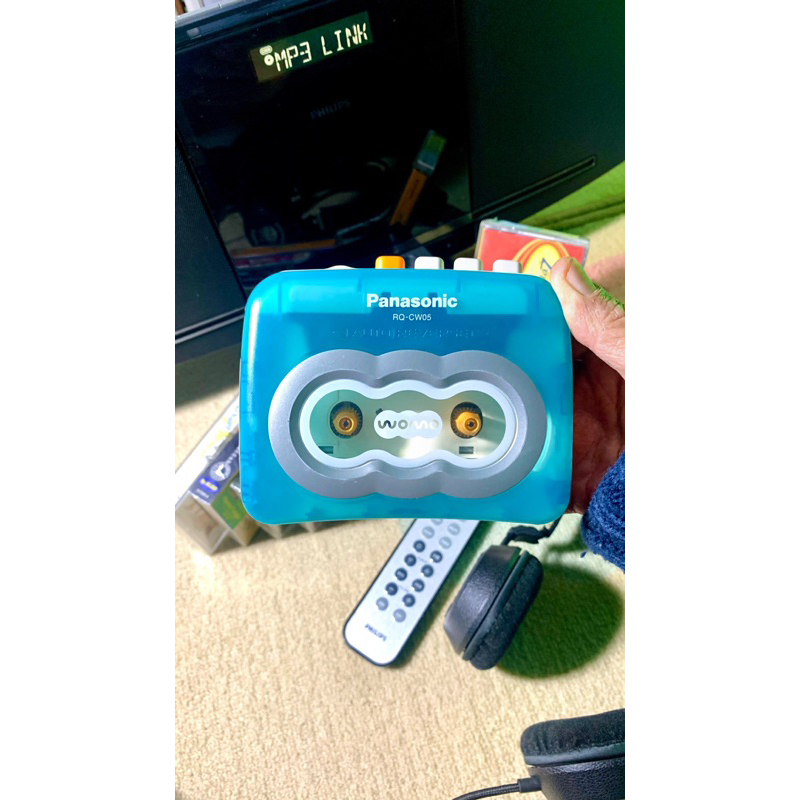 stereo cassette player panasonic womo RQ-CW05 ocean blue