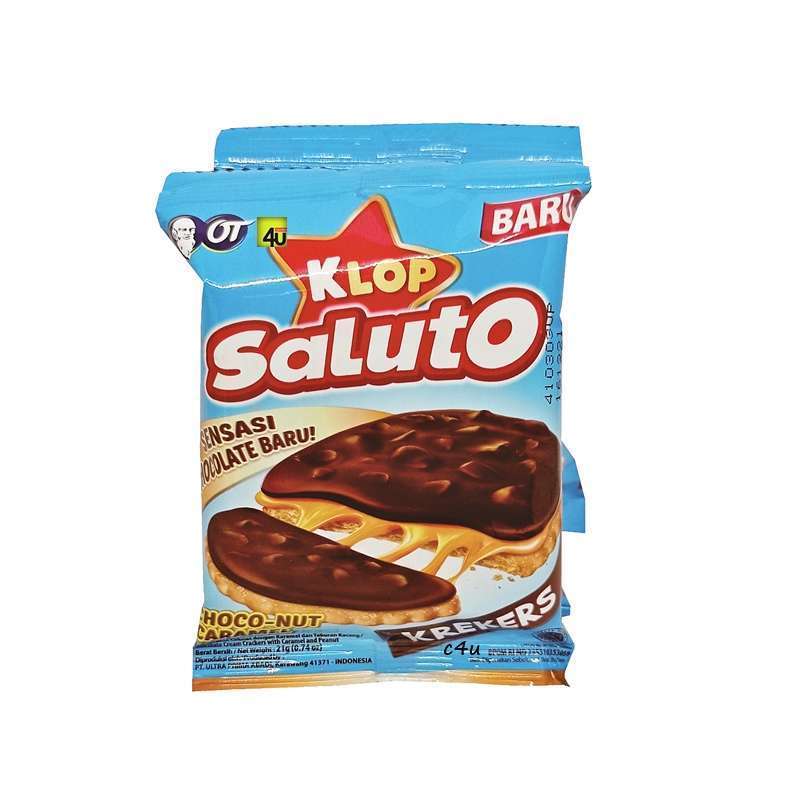 Biskuit Klop Saluto Choco 1 renceng