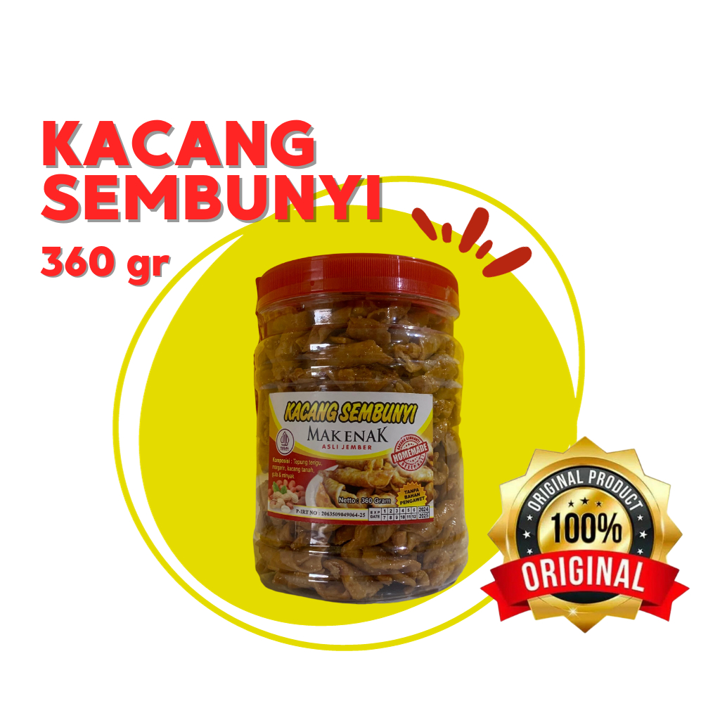 

KACANG SEMBUNYI 360 GRAM - MAK ENAK ASLI JEMBER OFFICIAL STORE