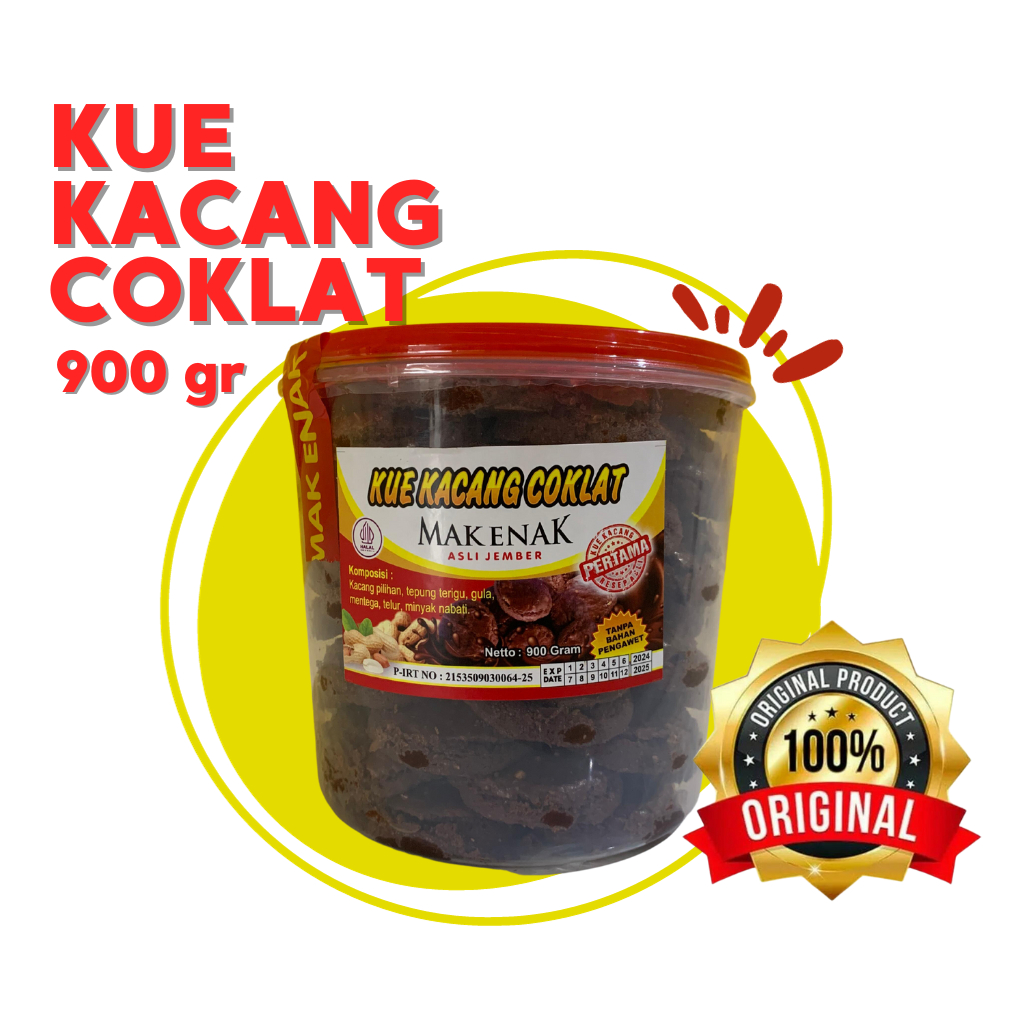 

KUE KACANG COKLAT 900 GRAM - MAK ENAK ASLI JEMBER OFFICIAL STORE