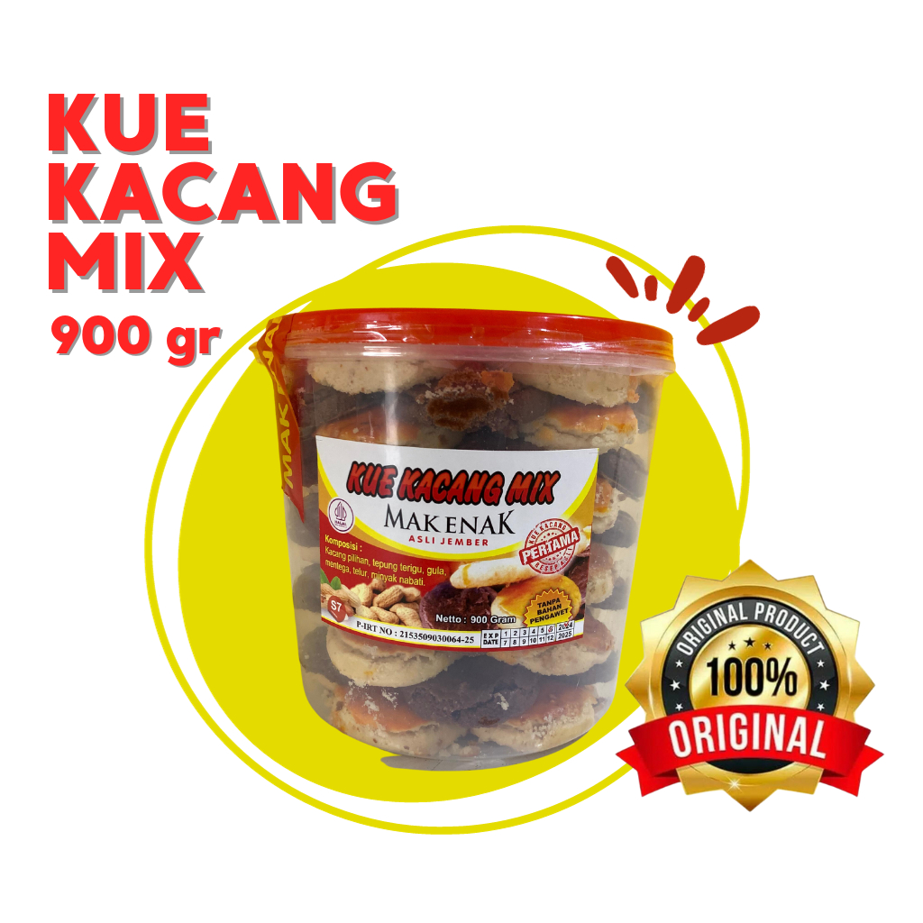 

KUE KACANG MIX 900 GRAM - MAK ENAK ASLI JEMBER OFFICIAL STORE