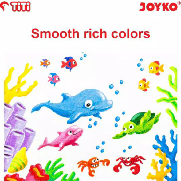 

➦✫✢ KRAYON CRAYON OIL PASTEL 12 WARNA JOYKO