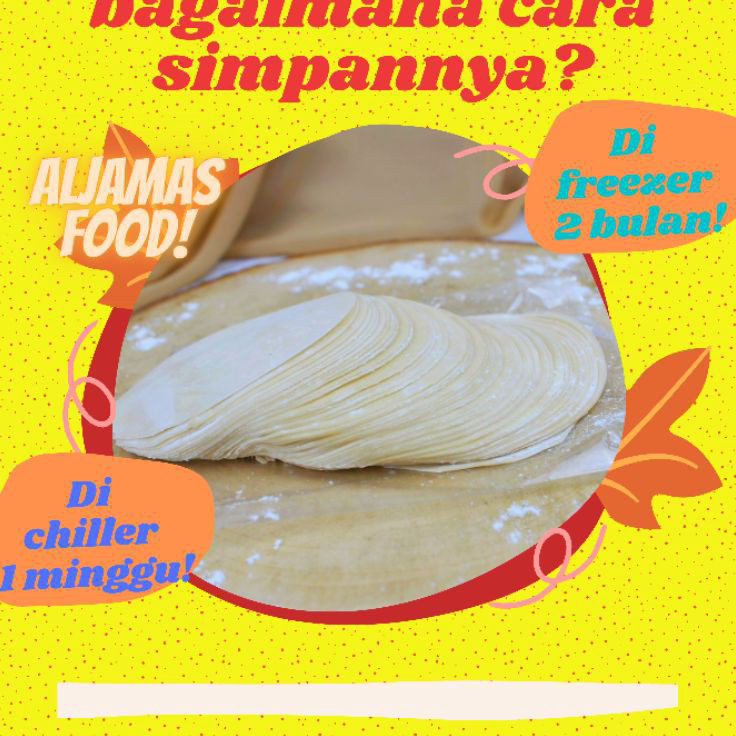 

➞✸✿ Kulit Dimsum 8.5 Cm isi 100 pangsit/gyoza