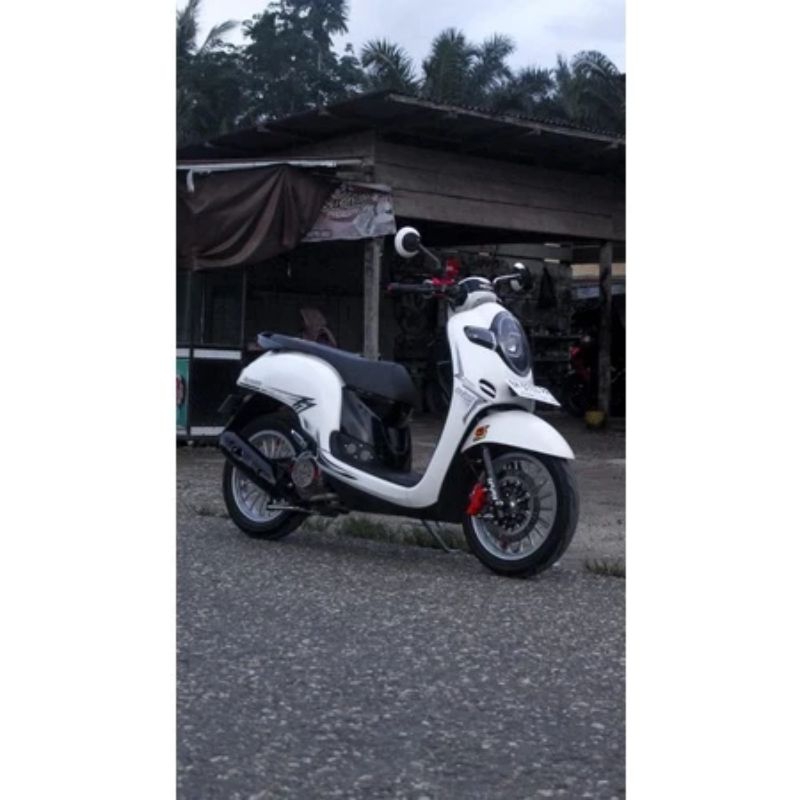 STIKER STRIPING TRANSPARAN SCOOPY NEW 2017/2019 COSTUM SIMPEL ELEGAN