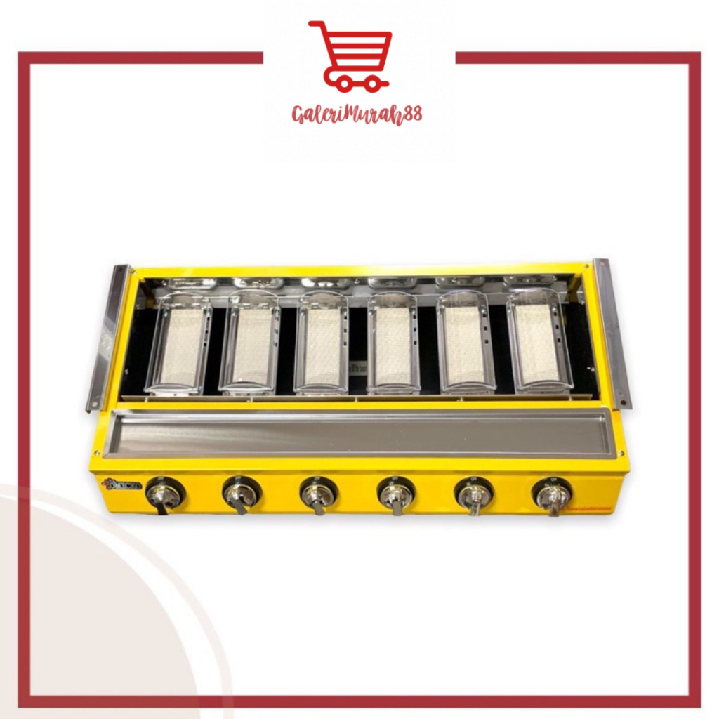 Kompor Panggangan Sosis 6TK / Kompor Sosis Jagung Omicko 6 Tungku