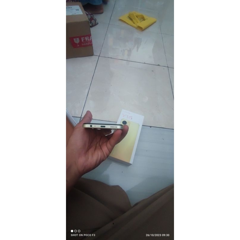 vivo y16 ram 4+4/64 second original fullset