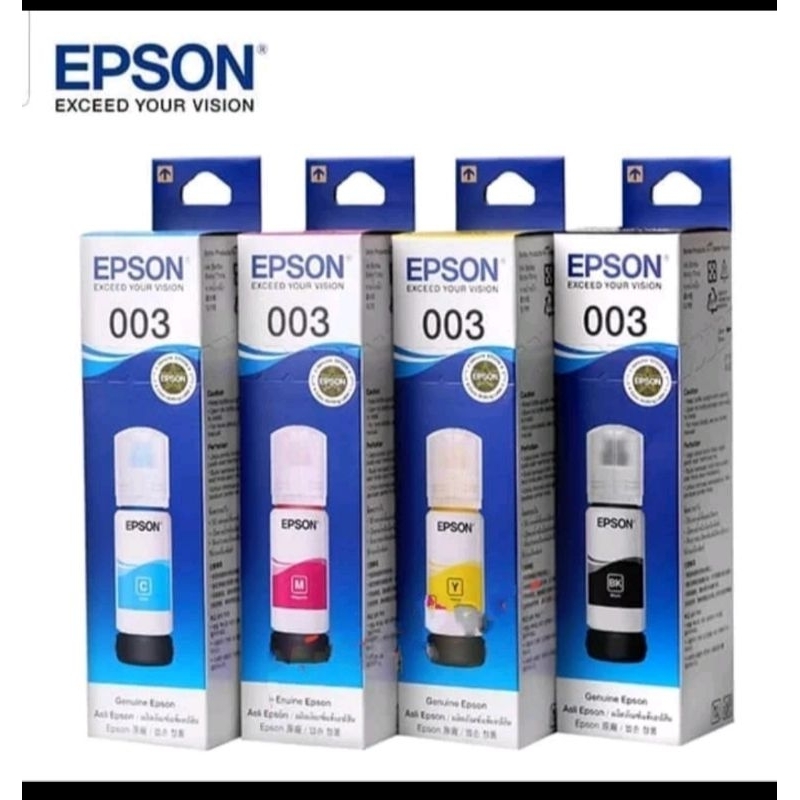 Tinta Epson 003 Original Epson L3110 L3210 L3150 L3250 L1210 L1250 Original Epson 100 %
