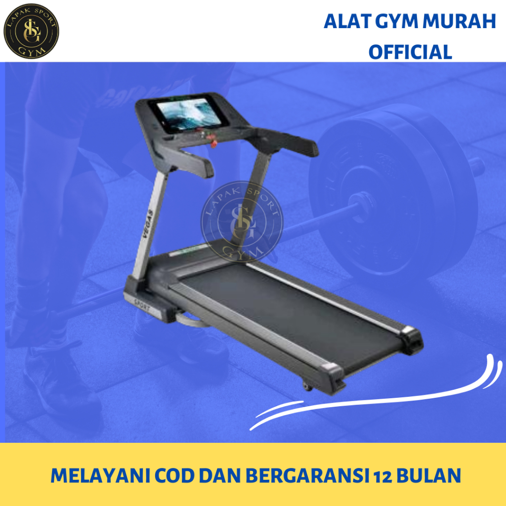 Alat Fitness Treadmill Elektrik Vegas Vosgo Motor 3.5 HP