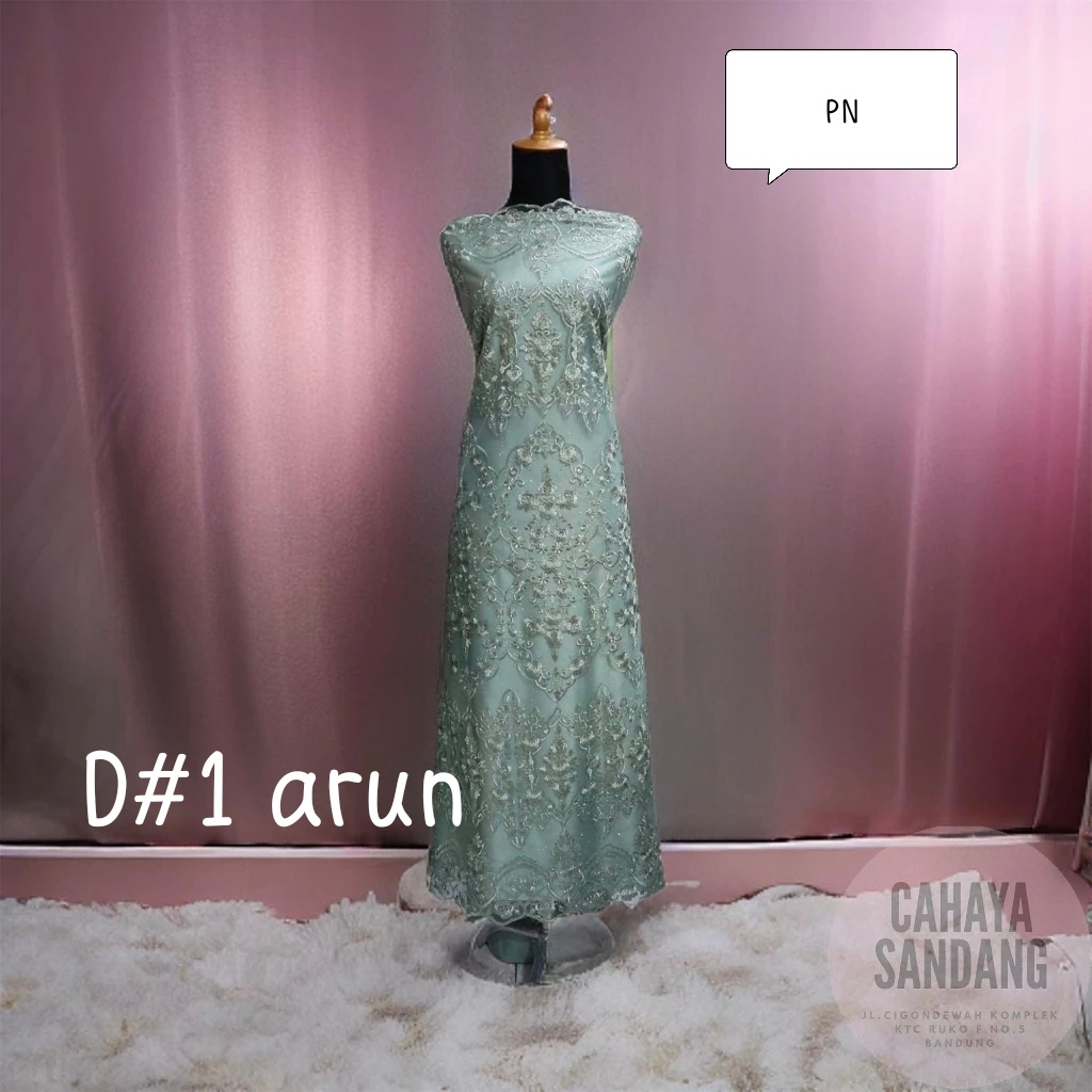 Kain Tille Brukat Premium Meteran Bisa Dicuci