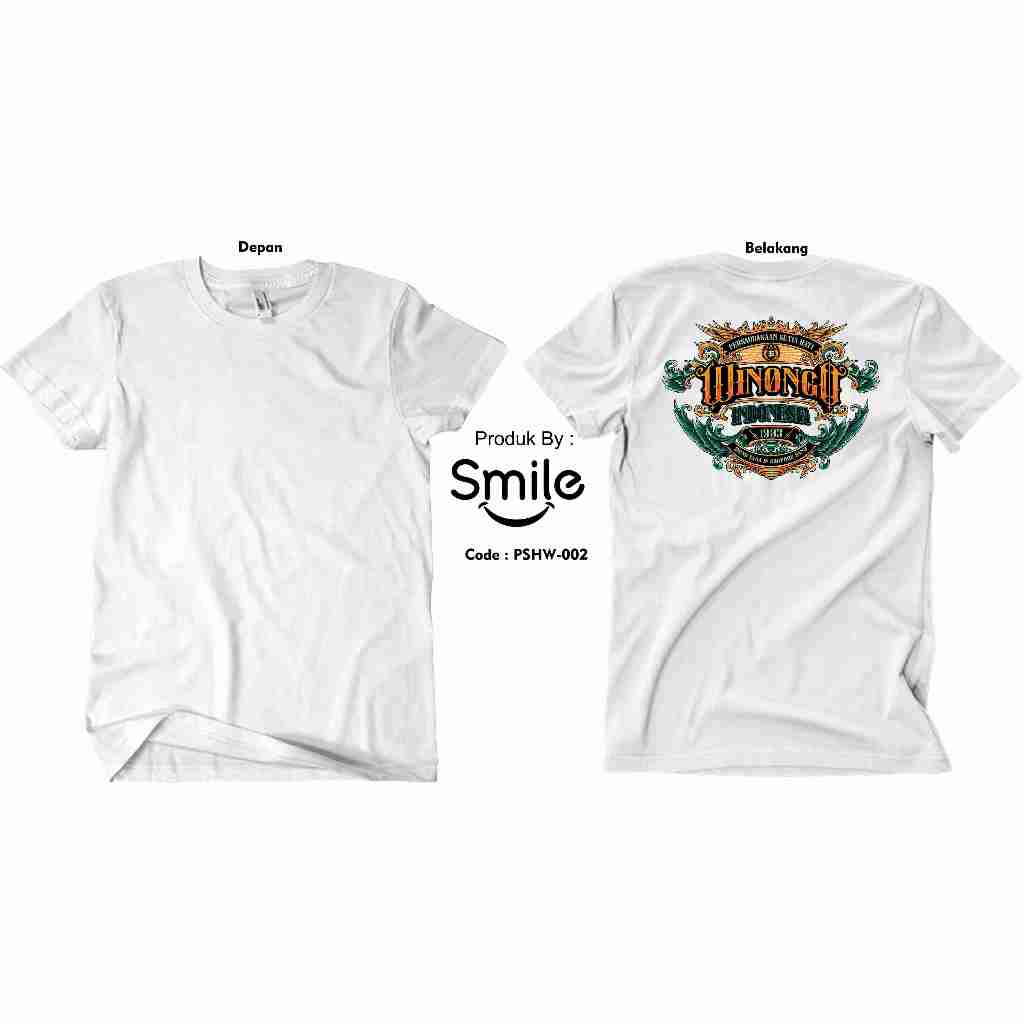 Kaos PSHW Distro Kode PSHW-002 Kaos Pencak Silat Keren Lengan Pendek
