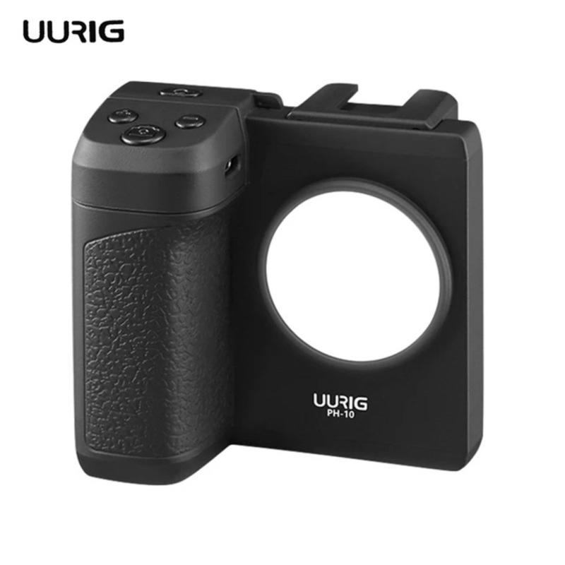 UURIG PH-10 Smartphone Camera Shutter Handle Grip Tempat Ponsel Pegangan Vlog Selfie Remote Control 