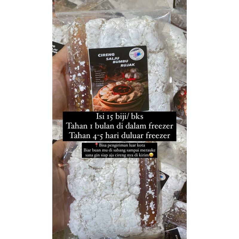 

CIRENG SALJU BUMBU RUJAK