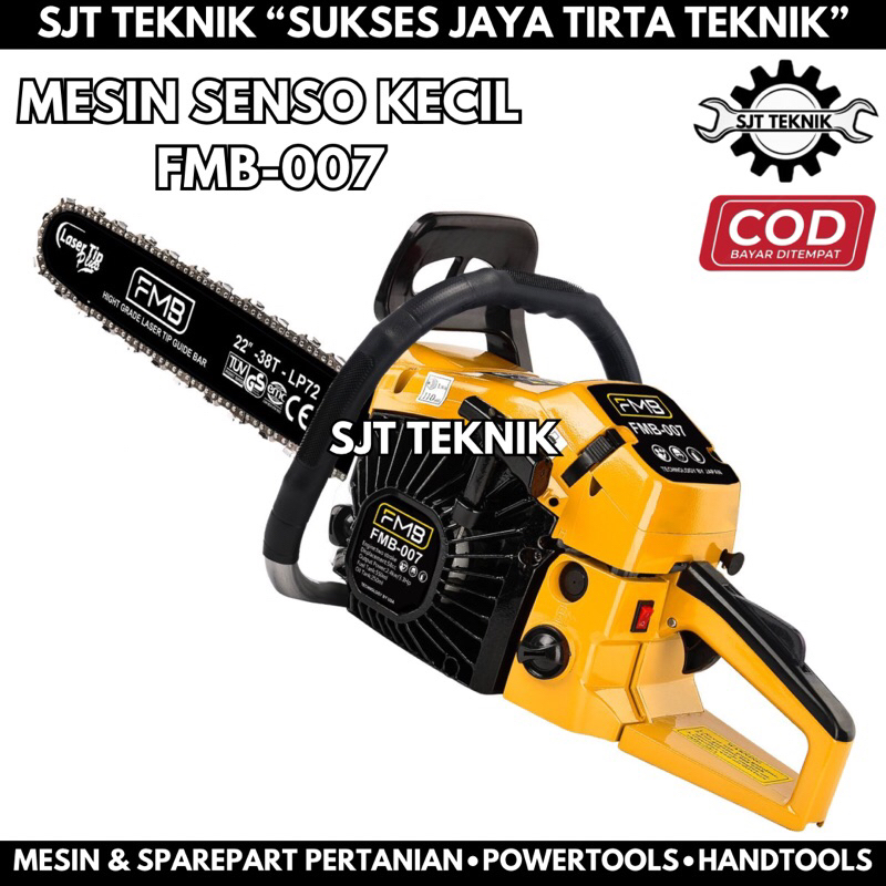 mesin senso kecil chainsaw mini gergaji kayu bar baja 22 inci FMB technology usa mesin potong kayu F
