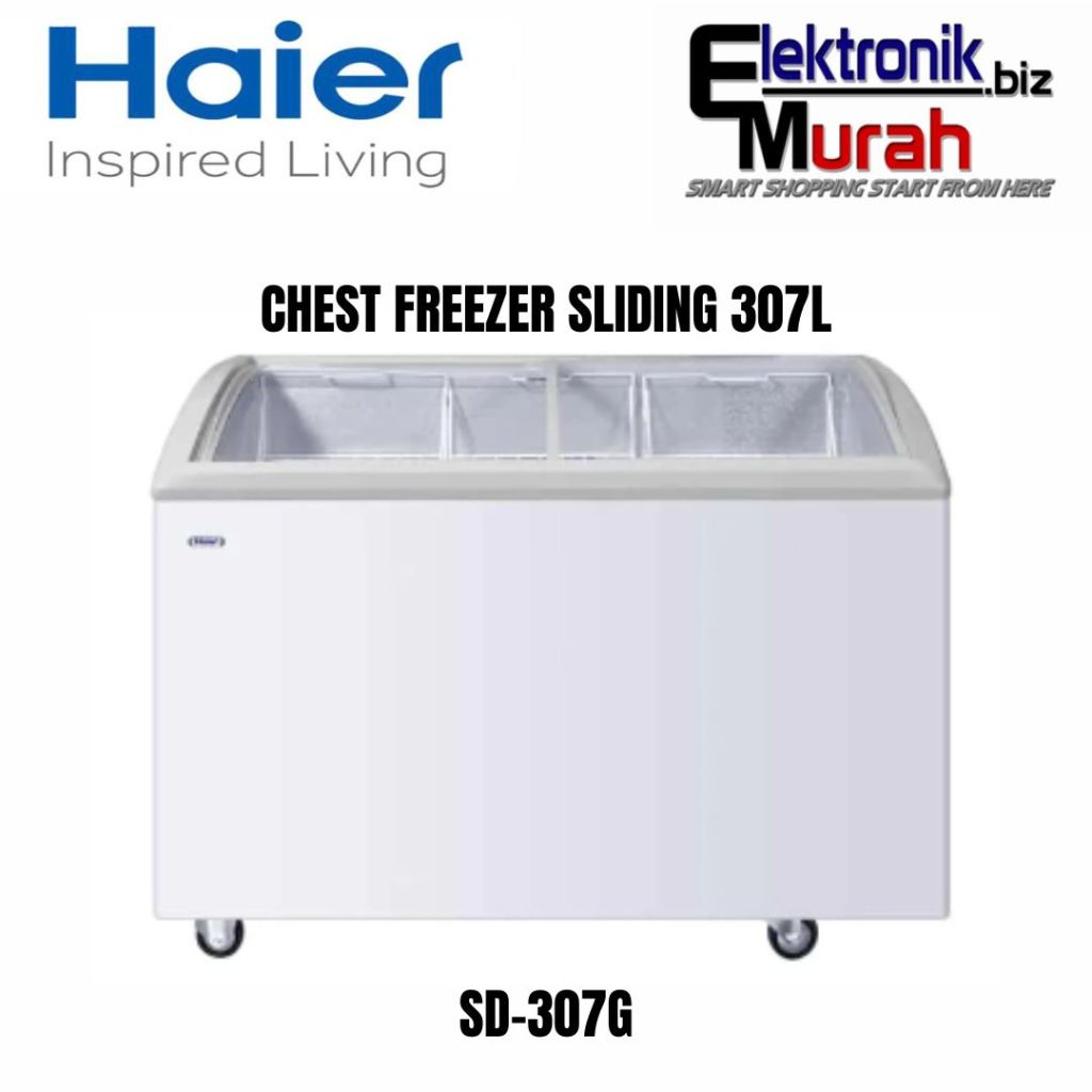 Haier SD-307G Chest Freezer Sliding / Freezer Box 307 Liter